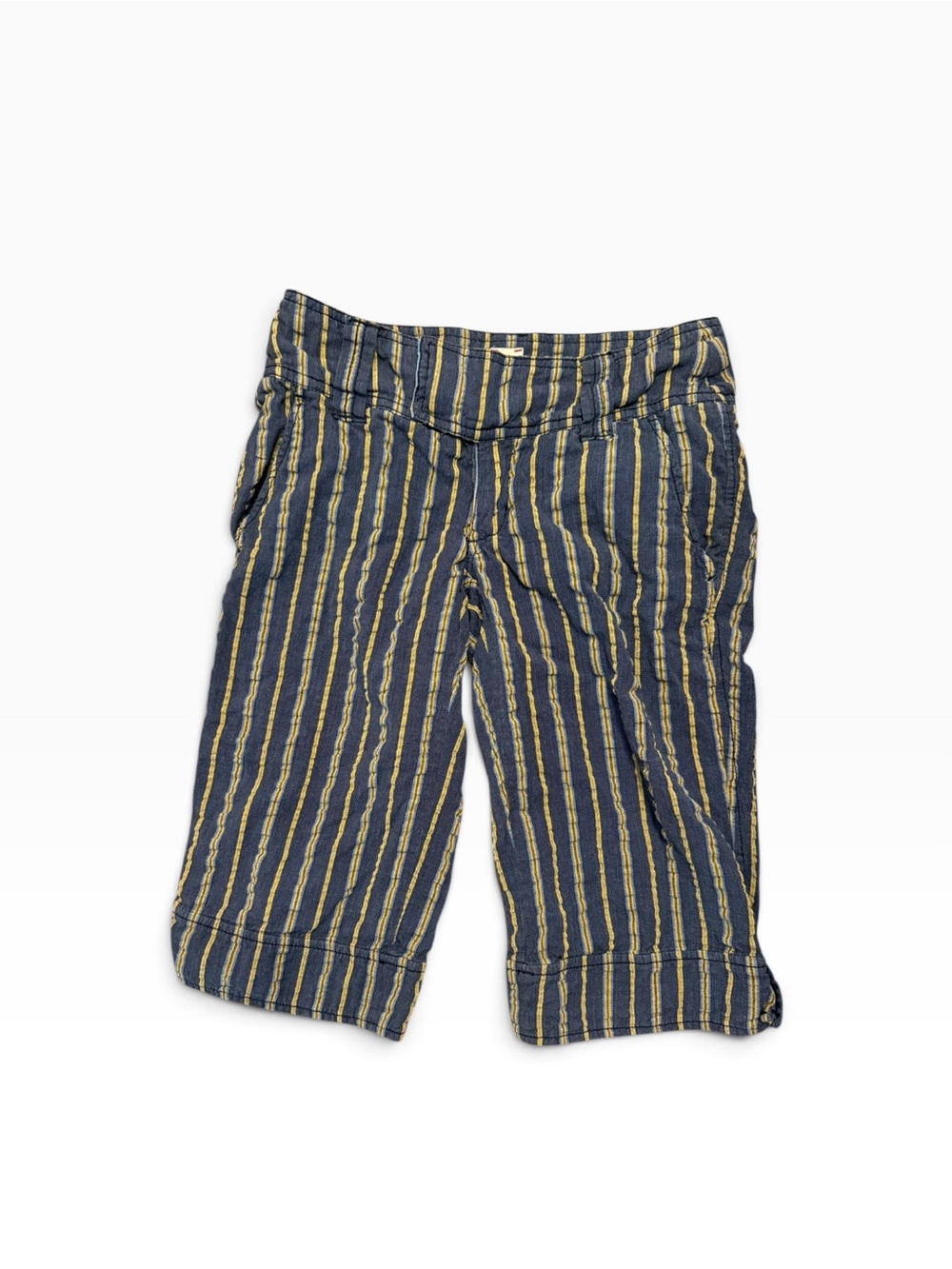 Free People Free-est Striped Bermuda Shorts Small Boho Beach Coastal Summer 0